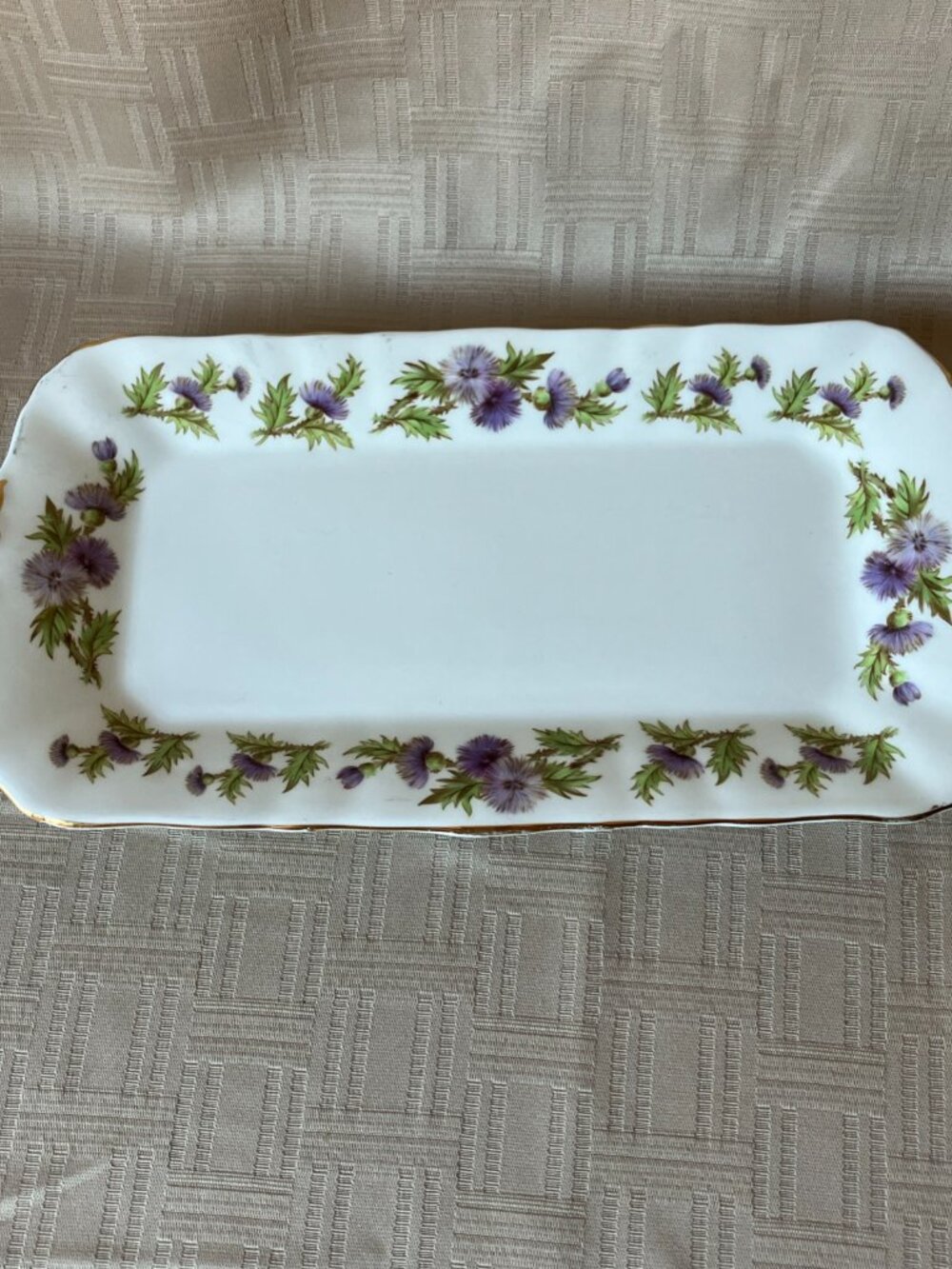 Vintage Paragon Floral Sandwich Cake Dish Serving Tray Fine China England